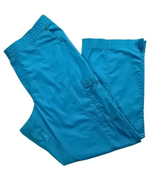 Beyond Scrubs XLG Teal Blue Cargo Scrub Pants Stretch Medical Uniform thumbnail 1