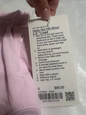 Lululemon Hotty Hot HR Lined Short 2.5” Size 6 thumbnail 3