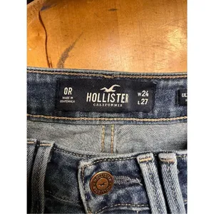 Hollister Ultra High-Rise Mom Crop Jeans Distressed Size 0/24 VTG Stretch (2434) thumbnail 8