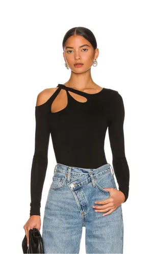 superdown Yesenia Twist Bodysuit in Black thumbnail 1