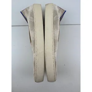 Rothys The Sneaker Slip‎ On Camo Beige Blue Trim Womens Shoes Size 8.5 Comfort thumbnail 7