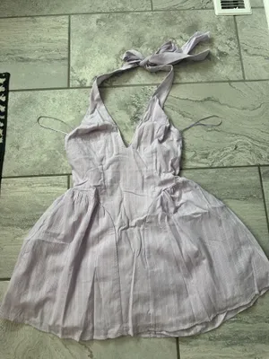 Altar'd State Tibbie Mini Dress Lilac thumbnail 1