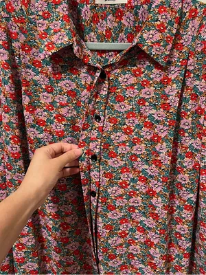 Natural Life Talulah Oversized Floral Maxi Dress L/XL thumbnail 5