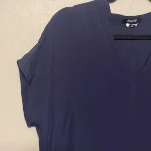 Madewell Navy Blue‎ Bicoastal Dress Slouchy Shift Short Sleeve Size XS thumbnail 5