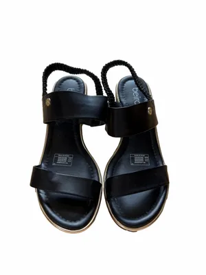 Beira Rio Black Women's Low Block Heel Sandals thumbnail 2