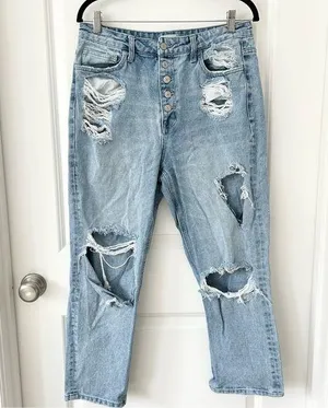 alter’d state Vervet Button Fly Destroyed Jeans 30 thumbnail 1