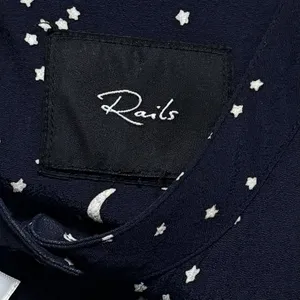 Rails Juliette‎ Navy Galaxy Long Sleeve Drop Waist Mini Dress Celestial Chic L thumbnail 9