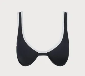 Berlook Contrast Trim Underwire Bikini Top and bottom 57 White Size M thumbnail 8
