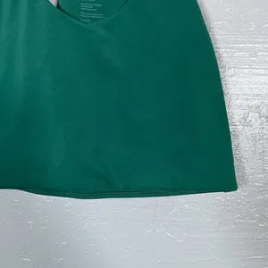 Girlfriend Collective Women S Green Colette Halter Bra Athleisure Athletic Yoga thumbnail 2