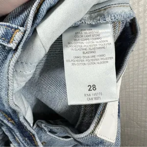 Re/Done Light Wash High Rise 70s‎ Stove Pipe Jeans thumbnail 7