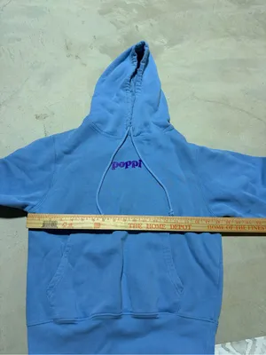 Poppi x target Blue Pullover Hoodie sweatshirt XS thumbnail 6