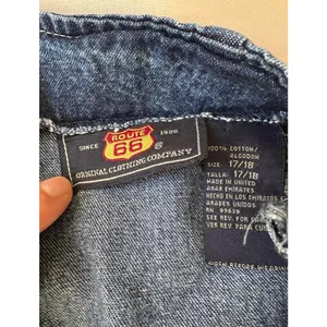 Route 66 Denim Embroidered Mini Skirt thumbnail 4