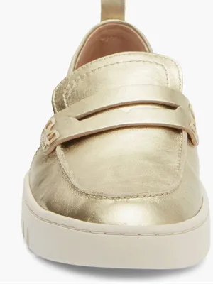 NEW $145 VIONIC Uptown Hybrid Penny Loafer GOLD thumbnail 3
