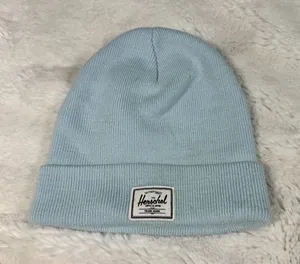 Herschel Light Blue Knit Beanie Y2K Minimalist thumbnail 1