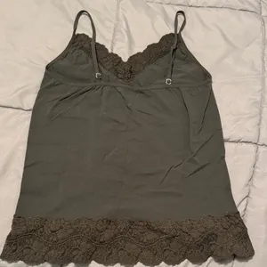 Casual Corner Charcoal Lace Cami Top (L) Gray Size L thumbnail 5