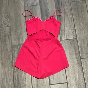 NBD Hot Pink romper thumbnail 3