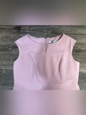 NWT Kasper Petite Tutu Pink Sheath Dress 12P Elegant Career Cocktail Dress thumbnail 5
