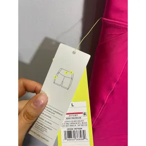 All in Motion Bike Shorts Women L Pink Effortless Support Pocketed High Rise 6" thumbnail 3