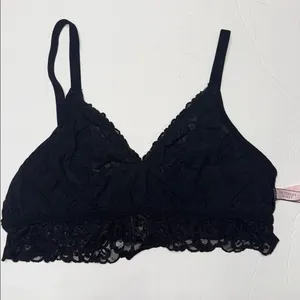 Victoria's Secret Black Lace Bralette XL unlined thumbnail 5