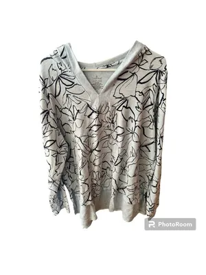 Cuddl Duds Ultra Soft Comfort Hooded Tunic Sweatshirt with Rib Trim thumbnail 5