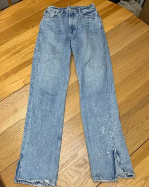 Abercrombie & Fitch Curve Love 90s Straight Ultra High Rise Jeans Blue 26 2R‎ thumbnail 1