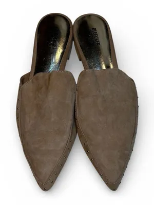 Bleecker Brown Studded Mules for Women Size 10 thumbnail 1