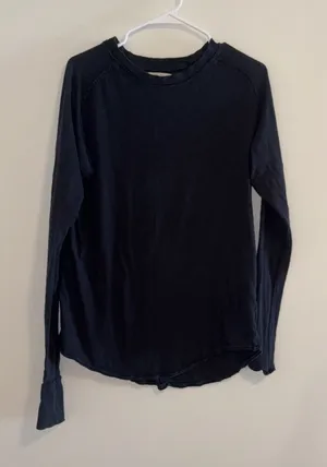 We The Free Navy Long Sleeve Crewneck Tee thumbnail 1