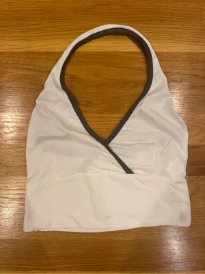Subdued white halter top S thumbnail 2