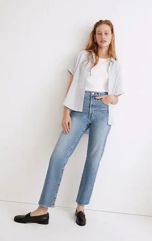 Madewell the perfect vintage straight crop Jean 26 thumbnail 1