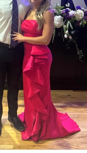 Ashley Lauren Prom Dress pink thumbnail 4