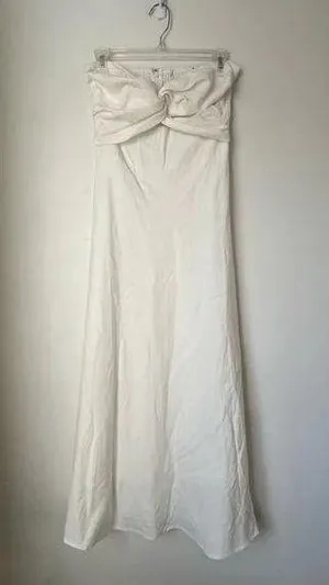 Petal & Pup Rosetta White Strapless Cut Out Midi Dress 4 thumbnail 9