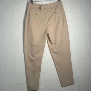 BCBGeneration‎ Women Beige Pleated Trousers Pants Size L thumbnail 2