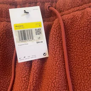 Nike women’s plush teddy fleece Sherpa cozy fall winter wide leg pants thumbnail 3
