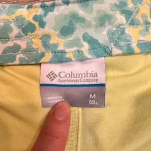 Columbia Womens Mint Green Floral Waist Golf Skort 10L Medium Built in Short‎ thumbnail 4
