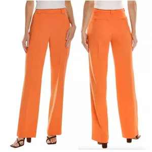 A.L.C. Kennedy‎ Trouser Pants Clementine Orange Straight Leg Slacks NEW Size 00 thumbnail 8