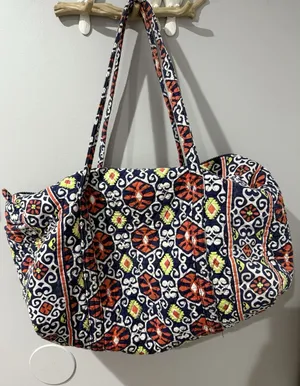 Vera‎ Bradley Womens Sun Valley Pattern Travel Duffel Bag Multicolor READ thumbnail 1