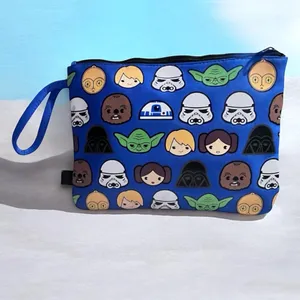 Star Wars Disney Store MXYZ Blue Zip Pouch Multi Use Zipper Bag Wristlet 12”x9” thumbnail 2