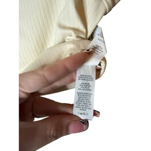 Offline by Aerie‎ Ribbed Crop Top Cream Short Sleeve Sz S Activewear Clean Girl thumbnail 5