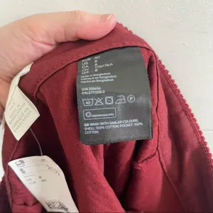 H&M Corduroy Maroon Skirt thumbnail 5
