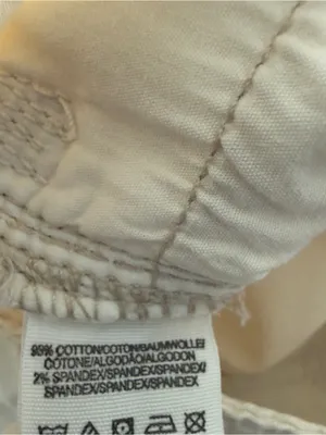 Free People Women’s Size 28 Ivory Corduroy Pants Y2K Indie Sleaze Soft Grunge thumbnail 7