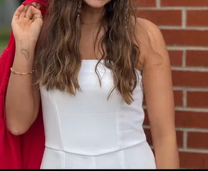 Wild Fable White Strapless Jumpsuit thumbnail 2