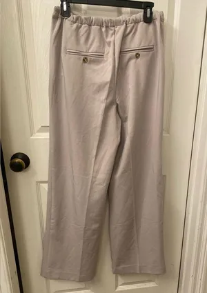 Free People Tyler Menswear Trousers - cream size small thumbnail 9