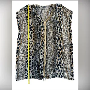 GIANNI BINI Animal/‎ Floral Print Women’s Swim Cover Up Size XS thumbnail 8