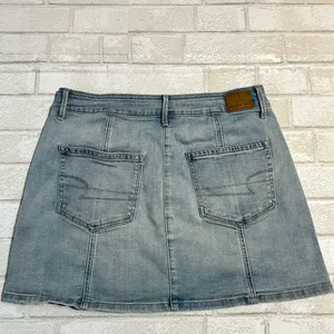 American Eagle Denim Button-Front Skirt Rush size 10 thumbnail 2