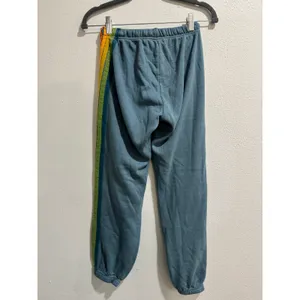 Aviator Nation S 5 Stripe Jogger Sweatpants in Blue thumbnail 7