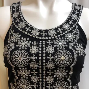 INC little black sleeveless sequin dress thumbnail 2