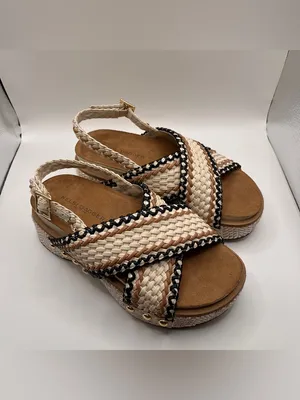 NWOB Kelsi Dagger Anthropologie Pace Raffia Platform Sandals Woven 5 Boho Woven thumbnail 10