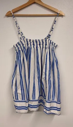 We The Free Blue and White Striped Dress thumbnail 1