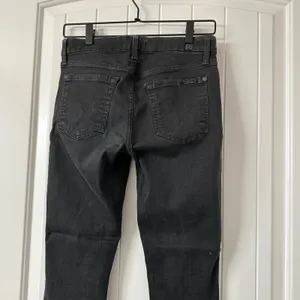 7 For‎ All Mankind Ankle Skinny Jeans Black Wash Denim Size 28 thumbnail 5
