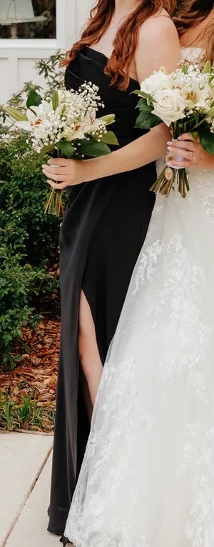 Azazie Bridesmaid Satin Dress thumbnail 5